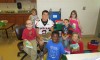 Pisgah Football Players read with BES students.