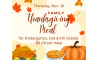 Thanksgiving Meal – K, 2nd, 4th grades